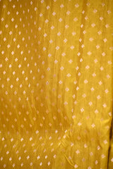 Yellow Pure Banarasi Saree with Gold Zari Buti