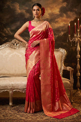 Wearing Pure Banarasi Silk Saree, Jamawar Saree