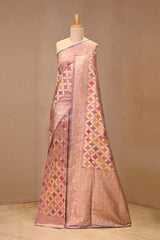 Lilac Banarasi Katan Silk Saree with Rangkat Motifs