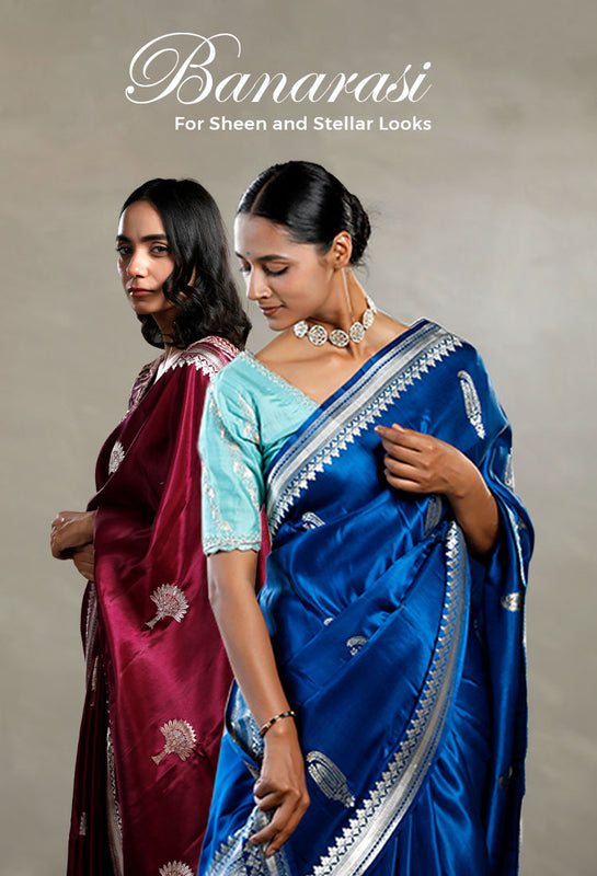 Red Banarasi Silk Saree, Red Handloom Saree, Blue Banarasi Saree, Handloom Banarasi Saree