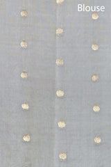 Pearl White Sonarupa Handwoven Banarasi Silk Saree