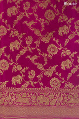 Shikargah Woven Crepe Silk Banarasi Saree