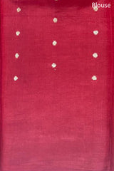 Bright Red Handloom Banarasi Silk Saree