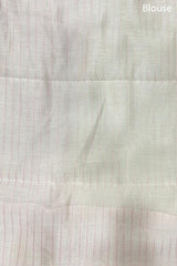 Baby Pink Woven Soot Cotton Saree