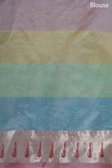 Multicolor Paithani Cotton Banarasi Saree