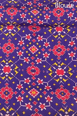 Vibrant Violet Handwoven Organza Silk Saree