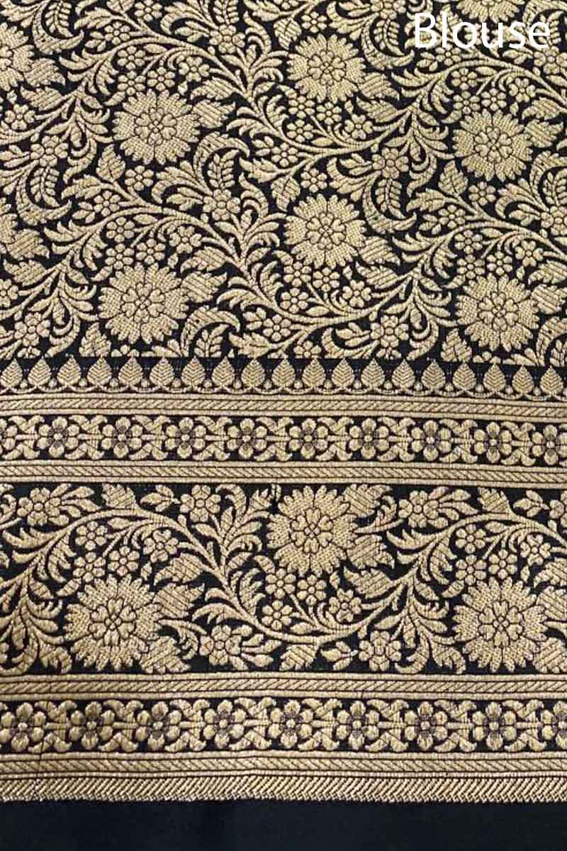 Sonarupa Floral Jaal Handloom Katan Silk Banarasi Saree