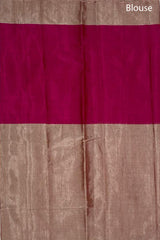 Magenta Pink Woven Tissue Silk Banarasi Saree