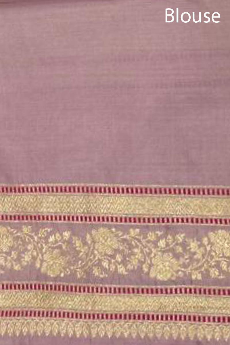 Glam Pink Ethnic Handloom Banarasi Katan Silk Saree