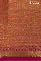 Checkered Woven Banarasi Cotton Saree