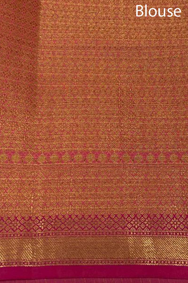 Checkered Woven Banarasi Cotton Saree