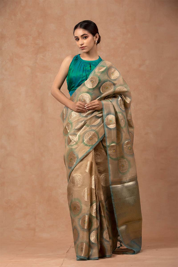 Silk saree, Semi silk saree, Blue Saree, Party wear saree, Wedding Saree