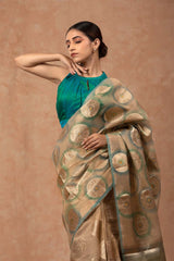 Powder Blue Soft Silk Saree