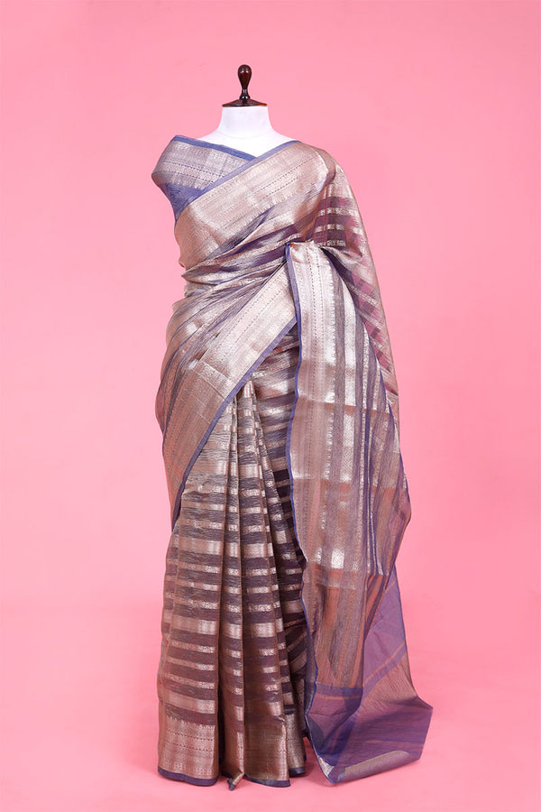 Buy Latest Grey Soft Silk Saree Online