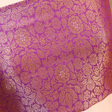 Purple Soft Silk with Zari Stripes