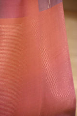 Rust Mauve Semi Silk Saree with Ethereal Floral vines