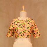 blouse, yellow blouse, Orange blouse, blouse design, bridal blouse, designer blouse, silk blouse, wedding blouse, latest blouse, brocade blouse, handloom blouse,