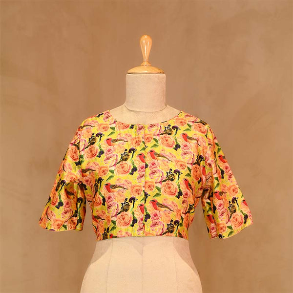blouse, yellow blouse, Orange blouse, blouse design, bridal blouse, designer blouse, silk blouse, wedding blouse, latest blouse, brocade blouse, handloom blouse,