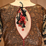 Black Designer Blouse with Hand Embellished Work