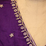 Nita Ambani Dark Purple Charbagh Designer Blouse