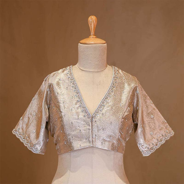 blouse, off white blouse, tissue blouse, blouse design, bridal blouse, designer blouse, silk blouse, wedding blouse, latest blouse, brocade blouse, handloom blouse,