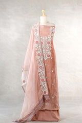 Peach suit set, suit set, salwar suits for wedding​, dress material, wedding suit, women suit set, women suit piece