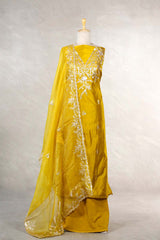 yellow suit set, sunflower yellow suit set, salwar suits for wedding​, dress material, wedding suit, women suit set, women suit piece