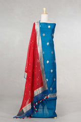 Blue suit set, Red suit set, salwar suits for wedding​, dress material, wedding suit, women suit set, women suit piece