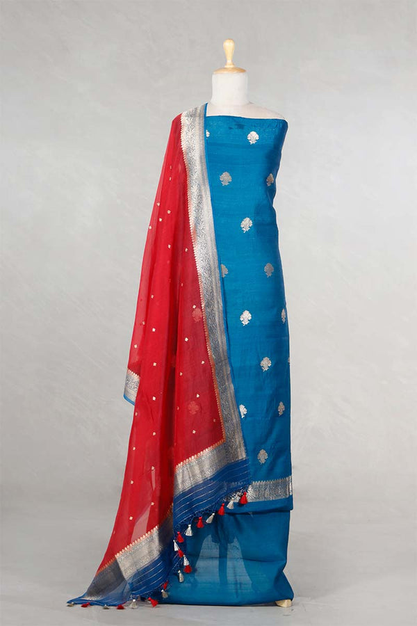 Blue suit set, Red suit set, salwar suits for wedding​, dress material, wedding suit, women suit set, women suit piece
