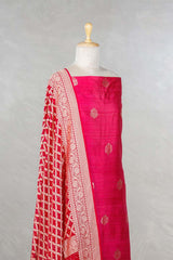 Pink Salwar Suit with Bandhani Banarasi Dupatta
