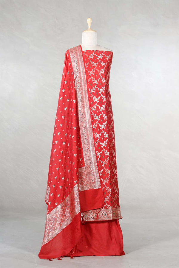 red suit set,  red suit set, salwar suits for wedding​, dress material, wedding suit, women suit set, women suit piece