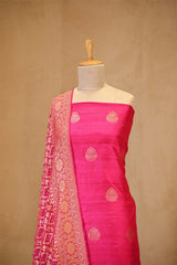 Pink Salwar Suit with Bandhani Banarasi Dupatta