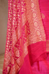 Pink Salwar Suit with Bandhani Banarasi Dupatta