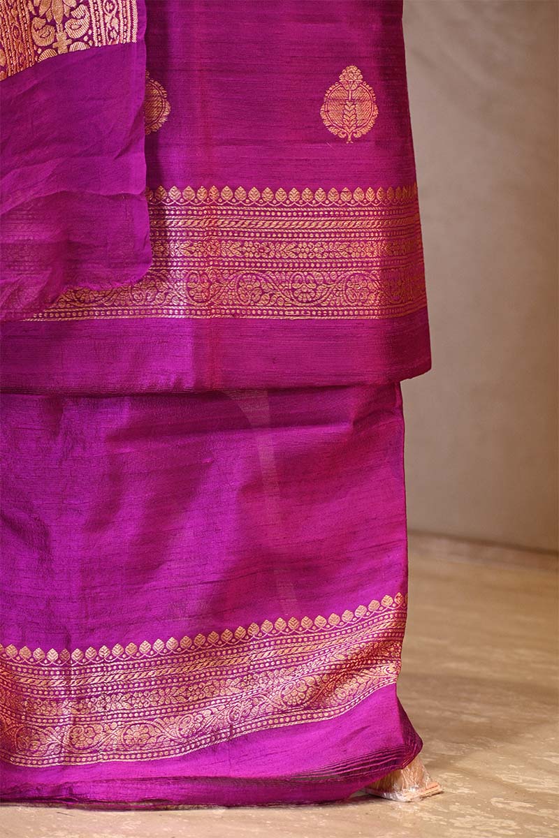 Purple Salwar Suit with Bandhani Banarasi Dupatta