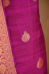 Purple Salwar Suit with Bandhani Banarasi Dupatta