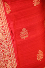 Red Salwar Suit with Bandhani Banarasi Dupatta