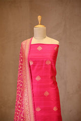 Pink Salwar Suit with Bandhani Banarasi Dupatta
