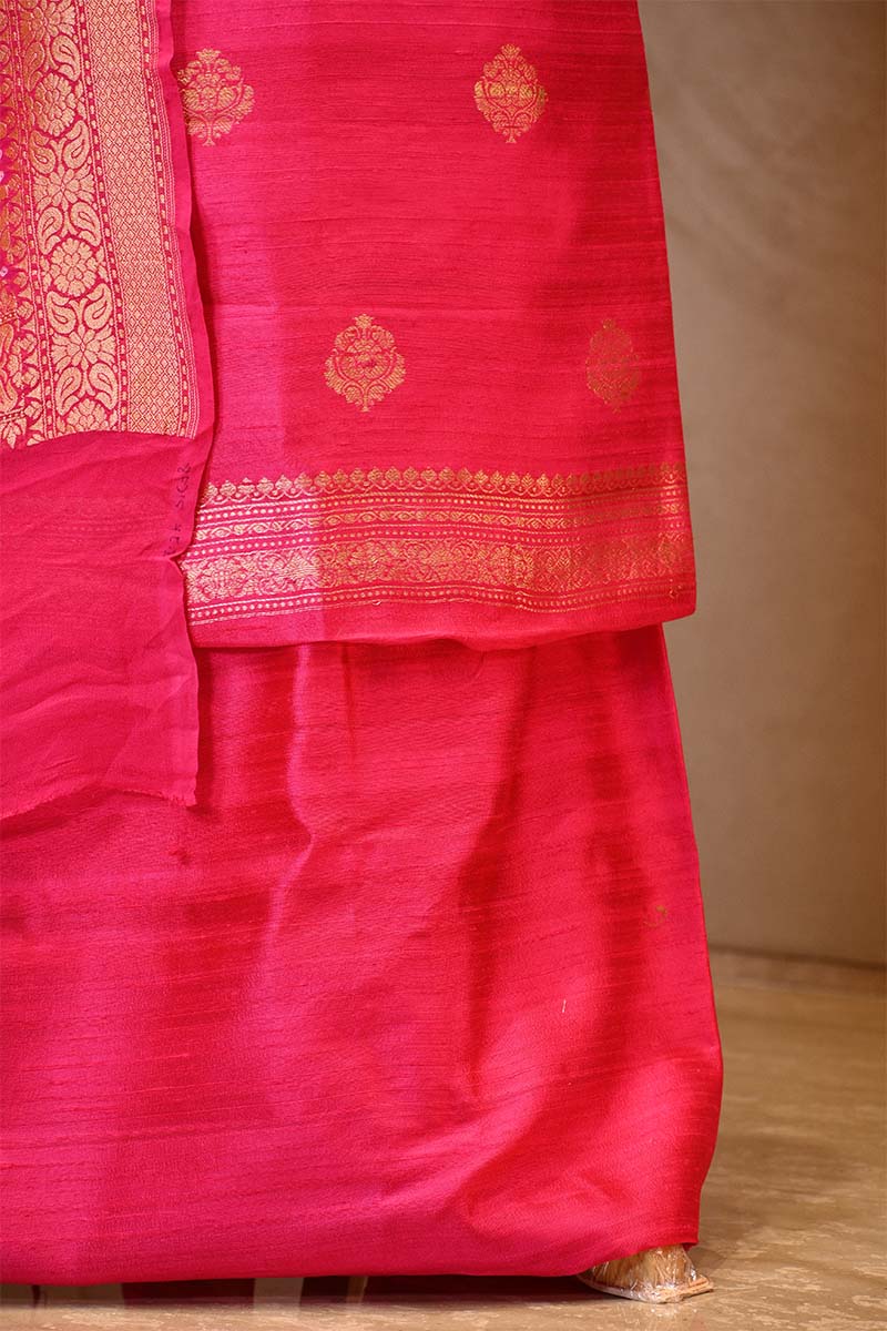 Pink Salwar Suit with Bandhani Banarasi Dupatta