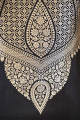 Karishma inspired Banarasi Silk Suit Set with Silver Zari Weaving