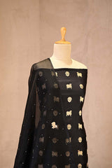 Black Salwar Suit with Pichwai Organza Dupatta