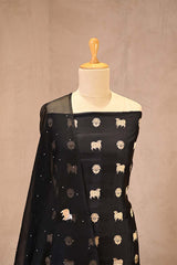 Black Salwar Suit with Pichwai Organza Dupatta