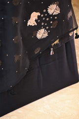 Black Salwar Suit with Pichwai Organza Dupatta