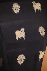 Black Salwar Suit with Pichwai Organza Dupatta