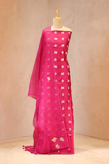 Fuschia Pink Salwar Suit with Pichwai Organza Dupatta