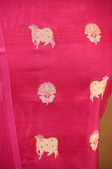 Fuschia Pink Salwar Suit with Pichwai Organza Dupatta