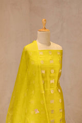 Vivid Yellow Salwar Suit with Pichwai Organza Dupatta