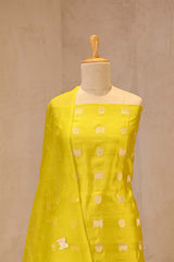 Vivid Yellow Salwar Suit with Pichwai Organza Dupatta