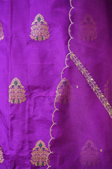 Magenta Purple  Banarasi Salwar Suit with Meenakari Motifs