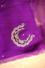 Magenta Purple  Banarasi Salwar Suit with Meenakari Motifs