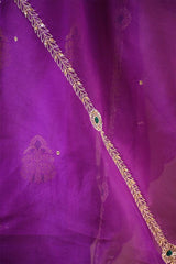 Magenta Purple  Banarasi Salwar Suit with Meenakari Motifs
